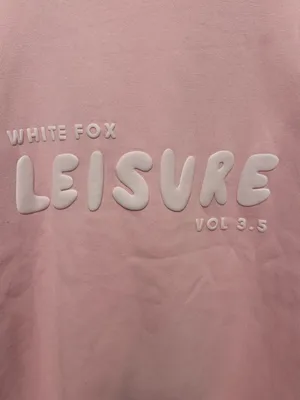 NWT White Fox Boutique Leisure Hoodie Sold Out Pink Posy Size M/L Oversized thumbnail 7