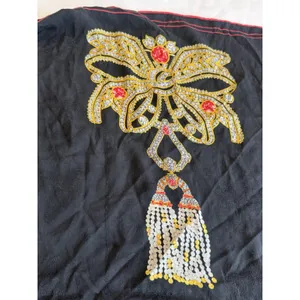 Cartier Gemstone Motif Silk Square Scarf Luxury Jewelry Print Red Gold thumbnail 7