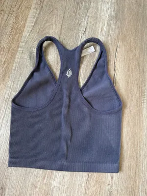 Free People Movement Ribbed Navy Blue Tank Top Workout Tank Size XS S thumbnail 4