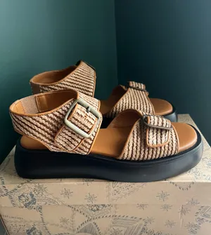 Free People Mandi Weave Platform Sandals  thumbnail 3