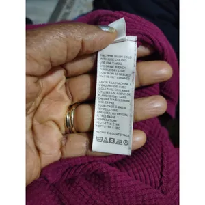 Free People Just For You Cutout Thermal Sweater Top Magneta XL thumbnail 5