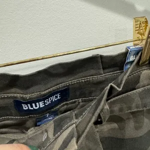 Blue Spice Camo Mini Skirt Size 7 NWT thumbnail 2