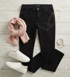 Maurices Everflex Skinny Jeans Black Mid Rise Stretch Denim‎ Womens Sz M Regular thumbnail 1