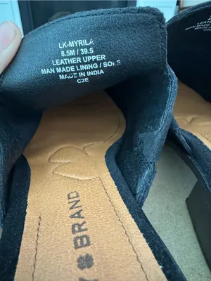 Lucky Brand Women's Myrila Heeled Mule 8.5 M Black New in box thumbnail 6