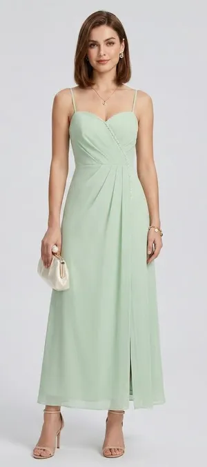 AZAZIE | Sage Green Cocktail Gown Sz XS thumbnail 1