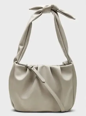 Banana Republic Gray Soft‎ Tie Strap Shoulder Bag thumbnail 1