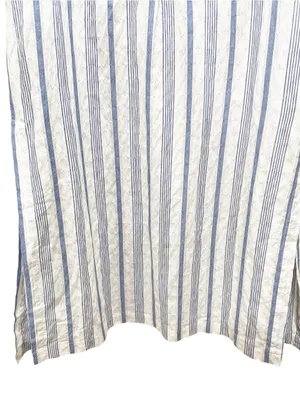 Everyday Ritual Tracey Stripe Cotton Nightgown Blue White Women’s Size Medium thumbnail 2