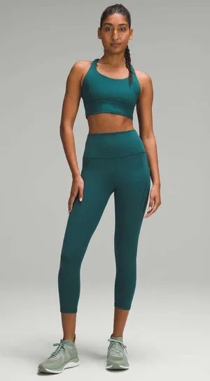 Lululemon Energy Longline Ribbed Bra *Medium Support, B–D Cups - Storm Teal thumbnail 10
