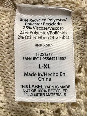 Time and Tru Women’s open front crotchet Ruana size XL thumbnail 7