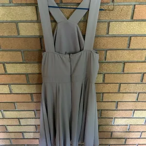 Lulus Grey Midi Halter Neck Chiffon Dress Size Medium thumbnail 3