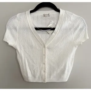 Free People Cassie Cardi Front Button Ivory Women's Size‎ X-Small thumbnail 1