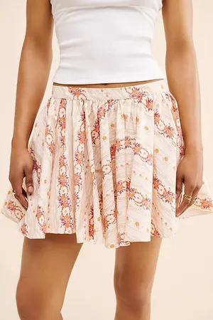 Free People Gaia Floral Skater Mini Skirt Women's Size Small thumbnail 1