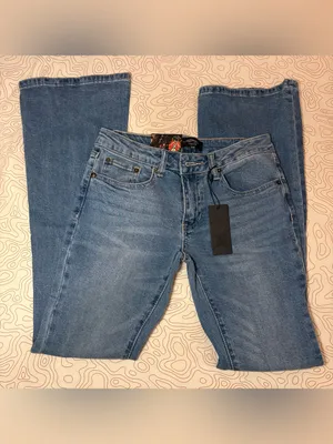 Ed Hardy Low Rise Bootcut Tattoo Jeans Size 26 NWT thumbnail 2