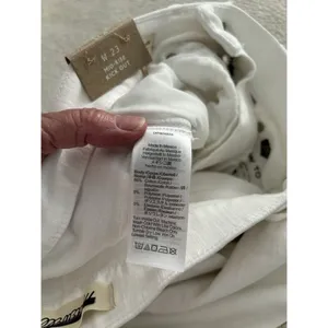 Madewell Mid Rise Kick Out Ankle Length Jeans Pure White Womens Size 23 thumbnail 11