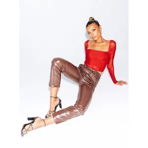 ✨Princess Polly LOVE LIES SZ 4 PANTS BROWN✨ thumbnail 6