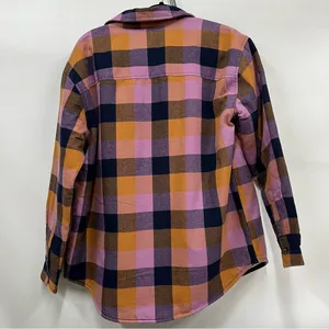 NWT Natural Reflections M button down Flannel long sleeve Shirt shacket Sherpa thumbnail 2
