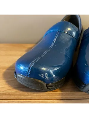 Sanita Original Shiny Blue Women’s Professional Clogs EU 40 US 9 EUC thumbnail 4
