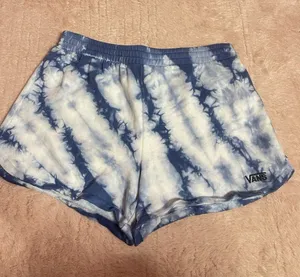 Vans Sweat shorts, Women's Size A Blue Tye Dy‎ logo, drawstring Bin11 thumbnail 1