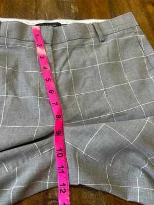 Ann Taylor Gray Windowpane Cropped Dress Pants thumbnail 11