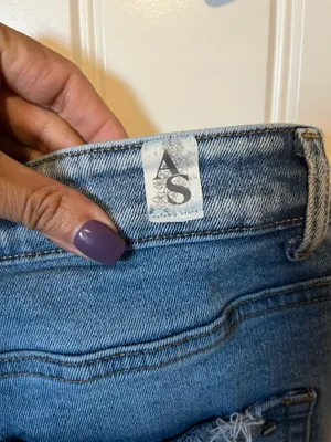 Altar'd State Distressed Blue Jeans thumbnail 4