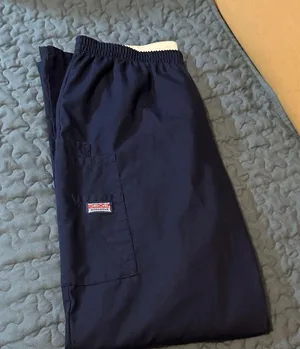 Ladies navy blue scrub pants Sz M by Cherokee thumbnail 1