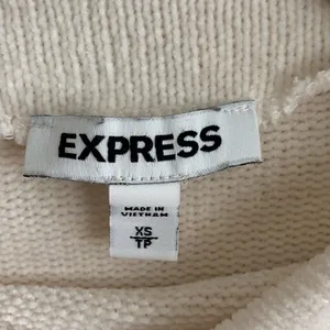 Express Cream Women's Mock Neck Long Sleeves Sweater Size XS/TP thumbnail 3