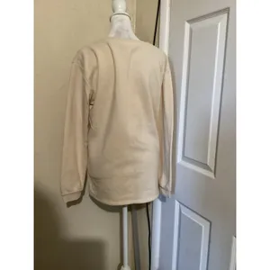 Disney Winnie the Pooh Cream Crewneck Sweatshirt Graphic Print Pullover Top M thumbnail 3