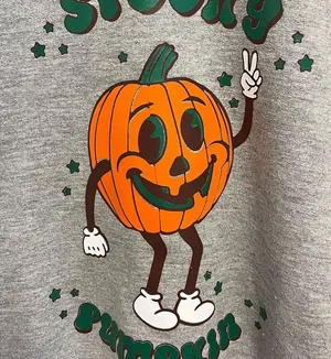 Gildan Spooky Pumpkin Halloween Crewneck thumbnail 3