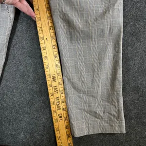 Ophelia Roe Grey Glen Plaid Pull On Dress Pants Womens Medium Business Casual thumbnail 6