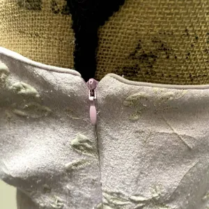 Majorelle Solandia Ruched Mini Dress Lavender Gold Metallic Floral Brocade Large thumbnail 4