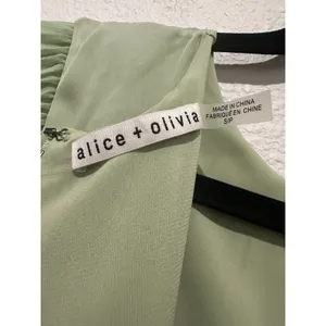 ALICE + OLIVIA Antonette Pleated Long Sleeve Dress Size S thumbnail 8