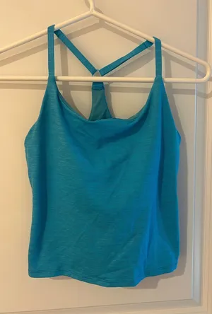 Outdoor Voices Teal Cross-Back Tank Top thumbnail 1