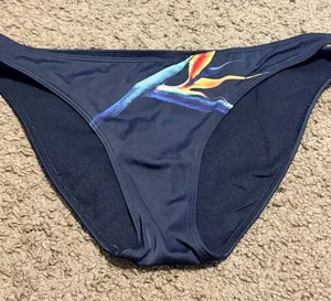 Women's Victoria's Secret Navy Blue Swim‎ Separates Brief Bottom Size Small thumbnail 1