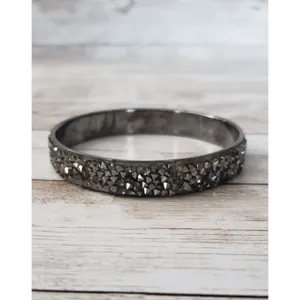 Vintage Bracelet / Bangle Metallic Tones Rock Like Design thumbnail 2