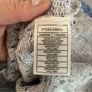 Jack by BB Dakota Grey Speckled Sweater Mock Crewneck Knit‎ Neutral Capsule L thumbnail 6