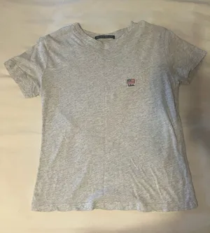 Brandy Melville Grey USA Flag Tee thumbnail 1