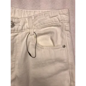 Zara White Flare Wide Leg Cargo Jeans Womens Size 2 High Rise 100%‎ Cotton thumbnail 7