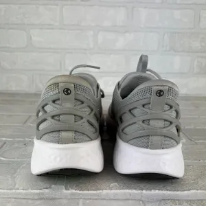Kizik Athens Sneakers Gray Hands Free Slip On Womens 8 Mens 6.5 Lace Up Comfort thumbnail 3