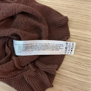 Zara Ribbed Ruffled Cami Top Brown Spaghetti Strap Cropped Tank‎ Women S thumbnail 4