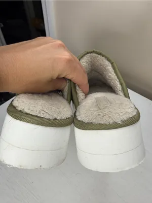 Maeve Anthropologie Puffy Platform Slippers 6/7 Sz S Green thumbnail 7