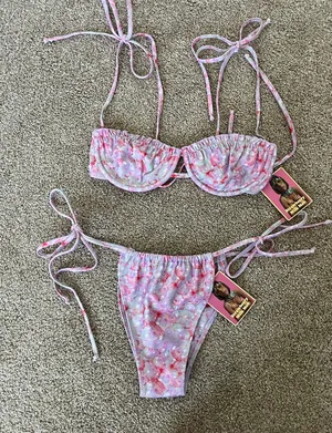 Strawberry Milk Mob bathing suit Pink Size M thumbnail 1