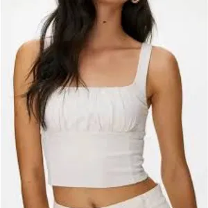 Wilfred Cream Square Neck Crop Top A0259 thumbnail 1