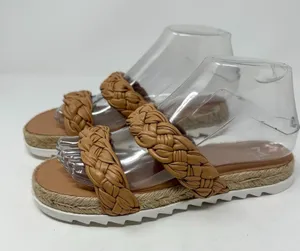 NEW Marc Fisher Women's Jaimee Flat Espadrilles Slip-On Leather Sandals Size 6 thumbnail 5