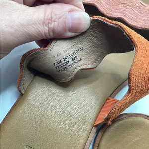 Frye Mira Wave suede slides Orange Terracotta Size 7.5 thumbnail 6