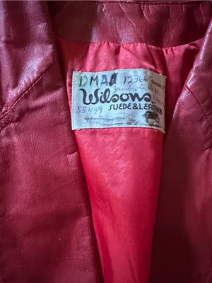 Wilson's Leather True Vintage 1980’s “Cherry Red” Jacket with Square Snaps, Size S thumbnail 2