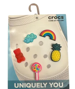 CROCS Jibbitz Happy Candy 5 Pack Charms thumbnail 1