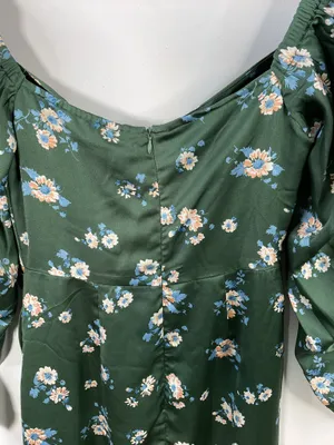 ASTR The Label Green Floral Dress Size Small thumbnail 7