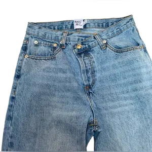 Princess Polly High Waist Crossover Button Fly Slim Straight Jeans‎ thumbnail 3