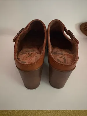 b.o.c. Tan Leather Clog Mules with‎ Adjustable Buckle Size 8.5 thumbnail 5