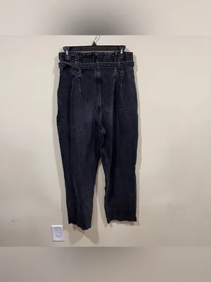 Abercrombie & Fitch high-rise paperbag waist jeans Mom jeans size 8 Regular EUC thumbnail 9